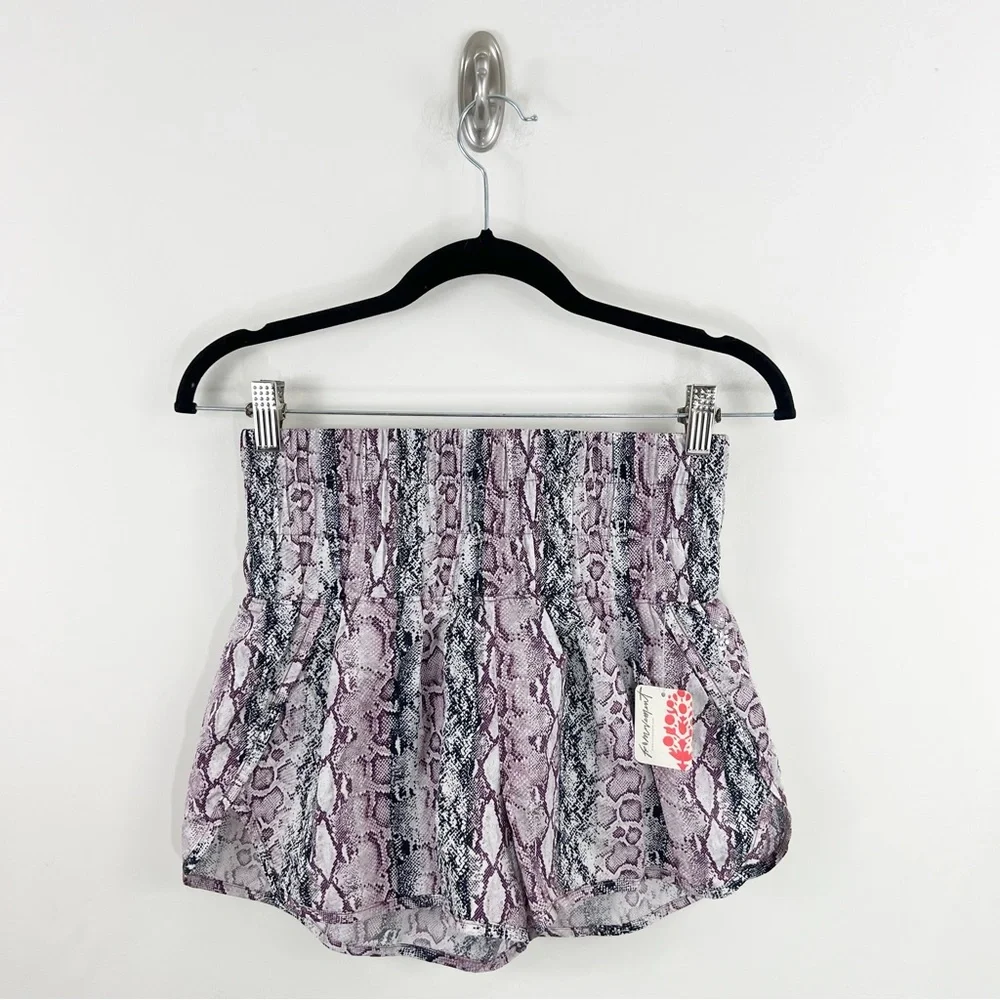Free People Movement The Way Home High Rise Athletic Shorts Anaconda Print NWT - Picture 2 of 14